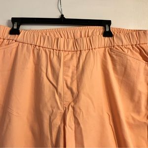 Lands End size 16w Peach Chino Crop Pants NWT
